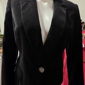 GAP VELVET Classic Black Women's Blazer